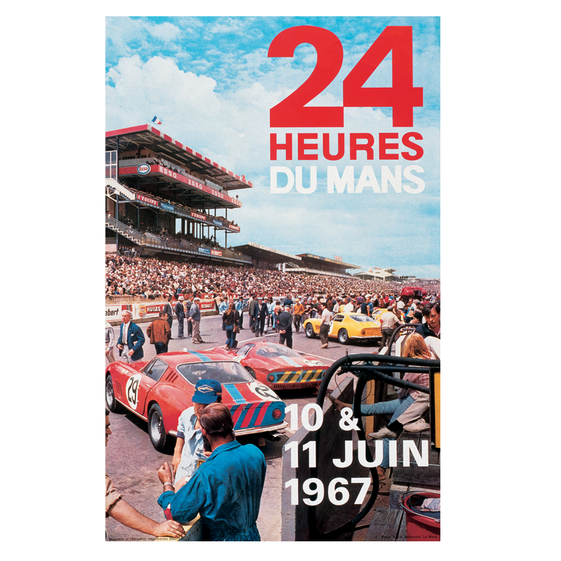 Affiche 24 Heures Du Mans 2002 - Originale, état Occasion