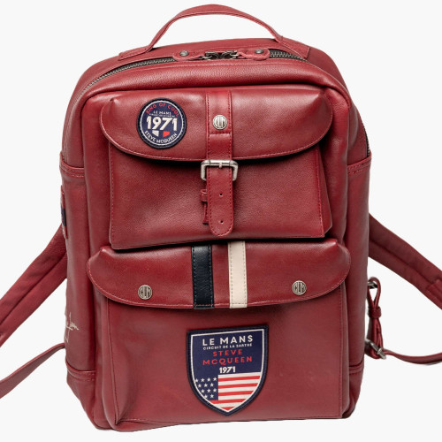 Matt3 Leather Backpack - Steve McQueen x Le Mans