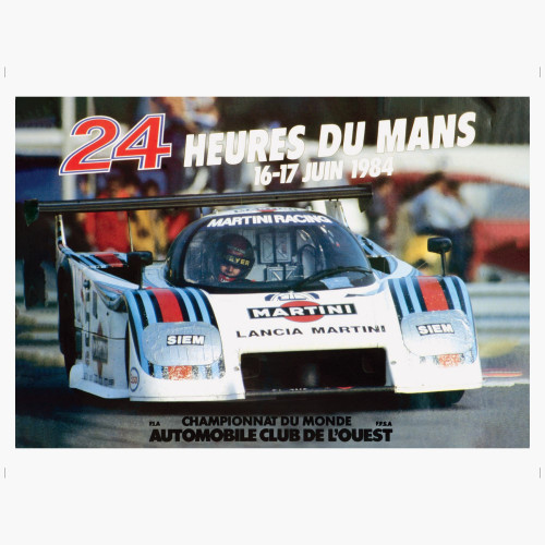 Postcard Poster 1984 - 24h Le Mans