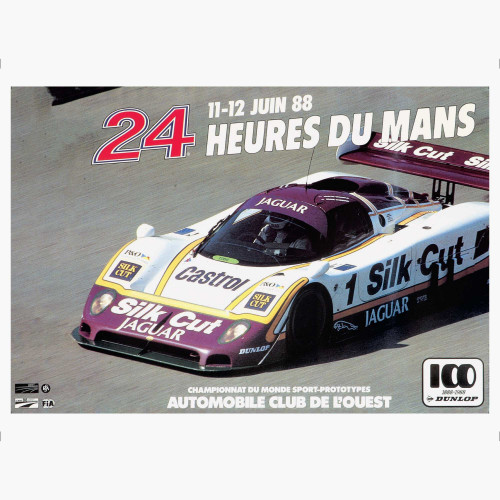 Postcard Poster 1988 - 24h Le Mans