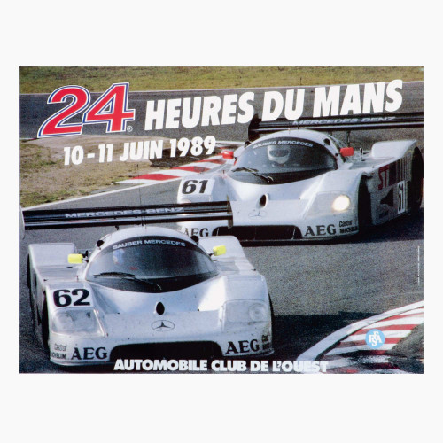 Postcard Poster 1989 - 24h Le Mans