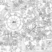 Giant Colouring Poster - Omy x 24h Le Mans