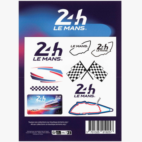 Planche Stickers Circuit - 24h Le Mans
