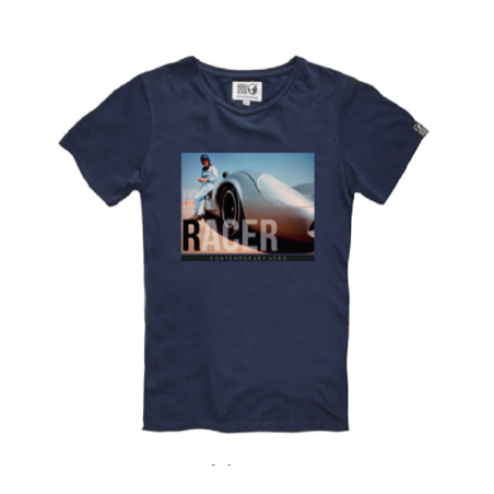 T-shirt Mc Queen Silver Race