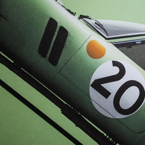 Affiche Ferrari 250 GTO Green 1962 - 24h Le Mans