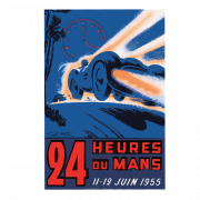 Carte Post Aff 24h 1955