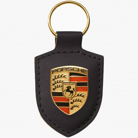 Porte Clés écusson Noir - Porsche