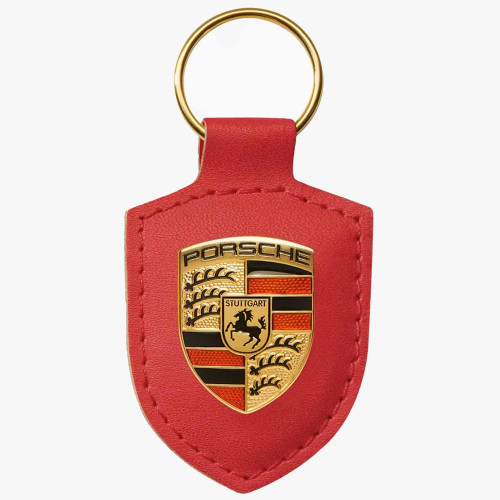 Porte Clés écusson Rouge - Porsche