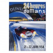 Carte Post Aff 24h 1958