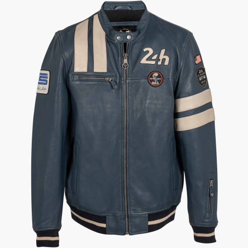 Cobra Men's Leather Jacket - 24H le Mans