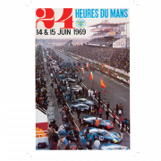 Carte Post Aff 24h 1969