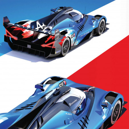 Affiche Alpine A424 2024 - 24H Le Mans