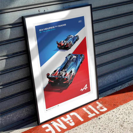 Affiche Alpine A424 2024 - 24H Le Mans