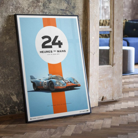 Affiche Porsche 917 Gulf - 24H Le Mans