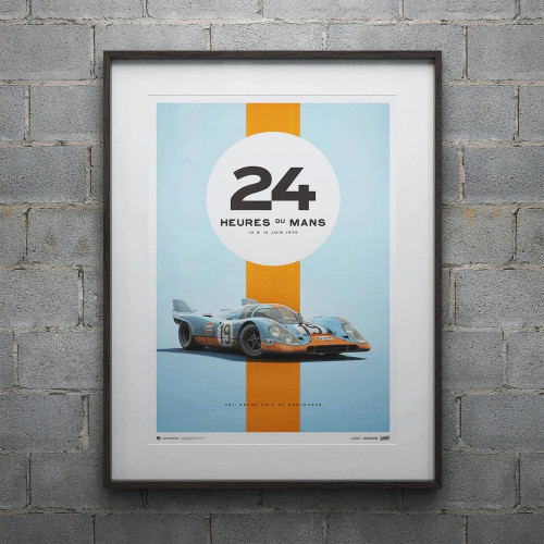 Porsche 917 Gulf poster - 24H Le Mans