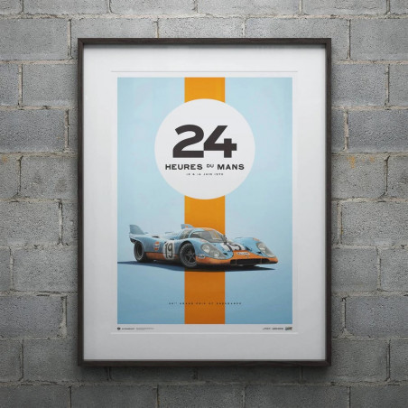 Affiche Porsche 917 Gulf - 24H Le Mans