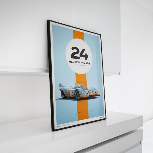 Affiche Porsche 917 Gulf - 24H Le Mans