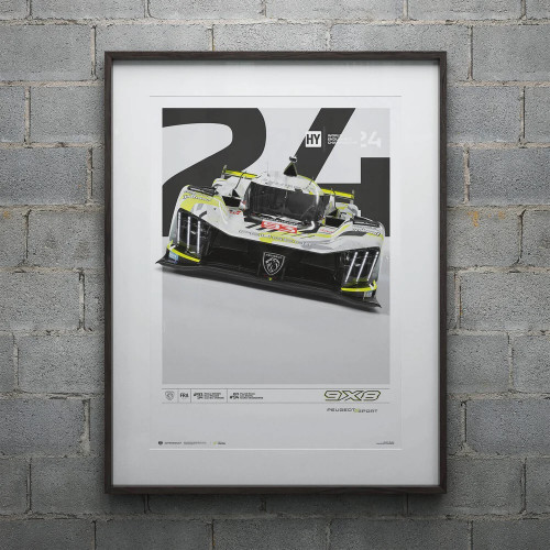 Affiche Peugeot 9x8 2024 - 24H Le Mans