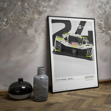 Affiche Peugeot 9x8 2024 - 24H Le Mans