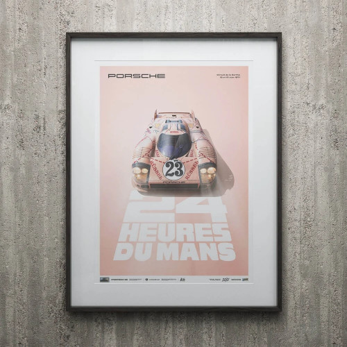 Poster 1971 Porsche 917 Pink Pig - 24H Le Mans