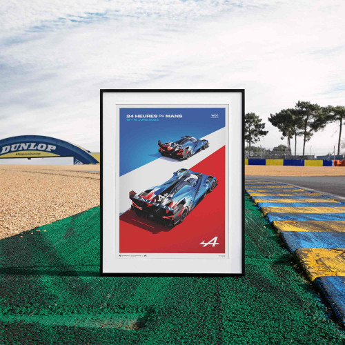 Poster Alpine A424 2024 - 24H Le Mans