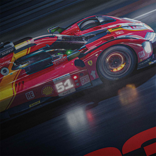 Affiche Ferrari 499P 2023 - 24H Le Mans