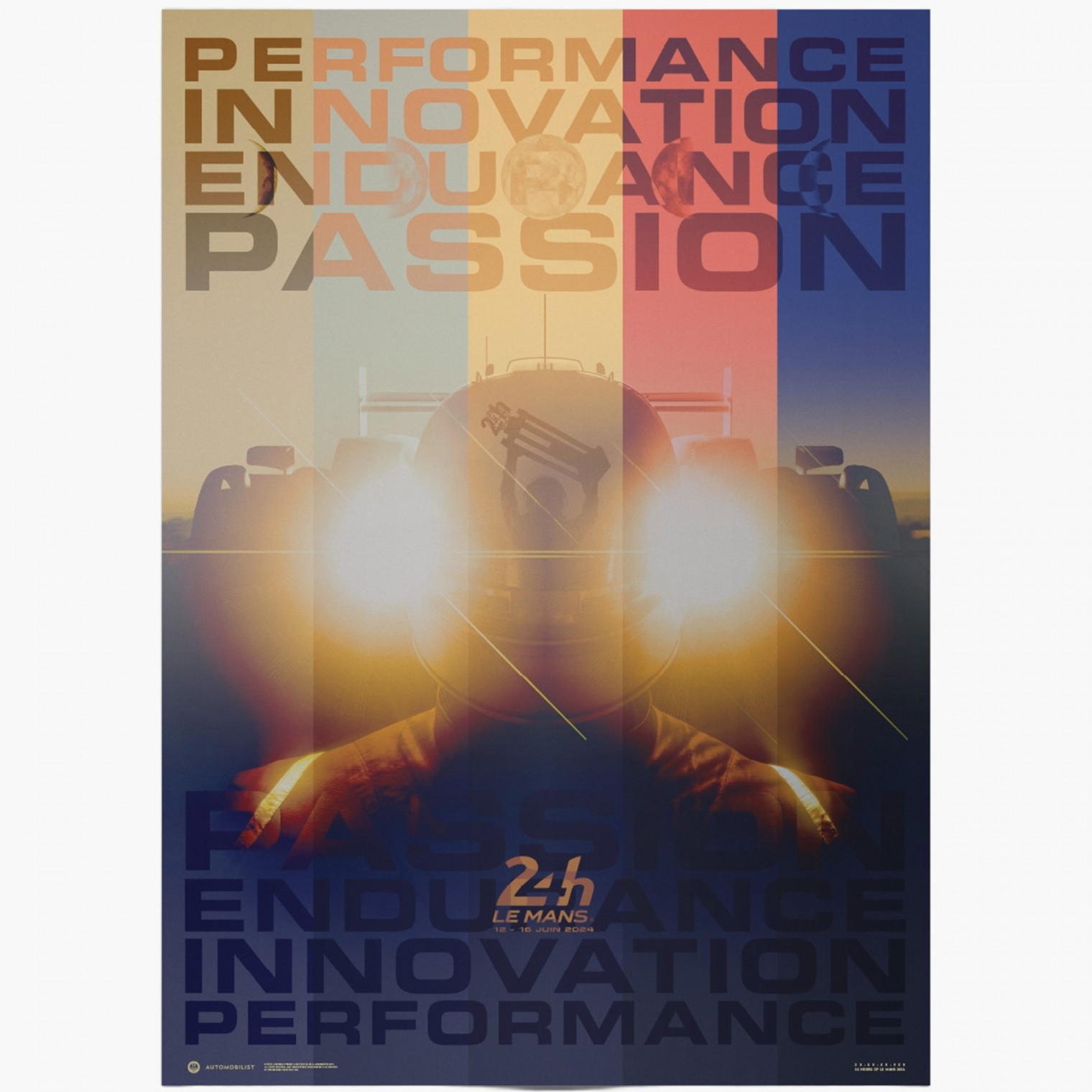 Affiche Collector 2025 - Le Mans Classic Taille 40X60