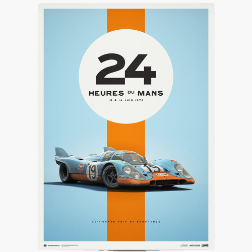 Porsche 917 Gulf poster - 24H Le Mans