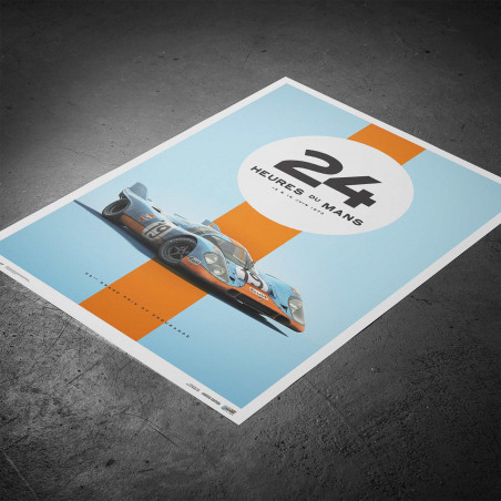 Affiche Porsche 917 Gulf - 24H Le Mans