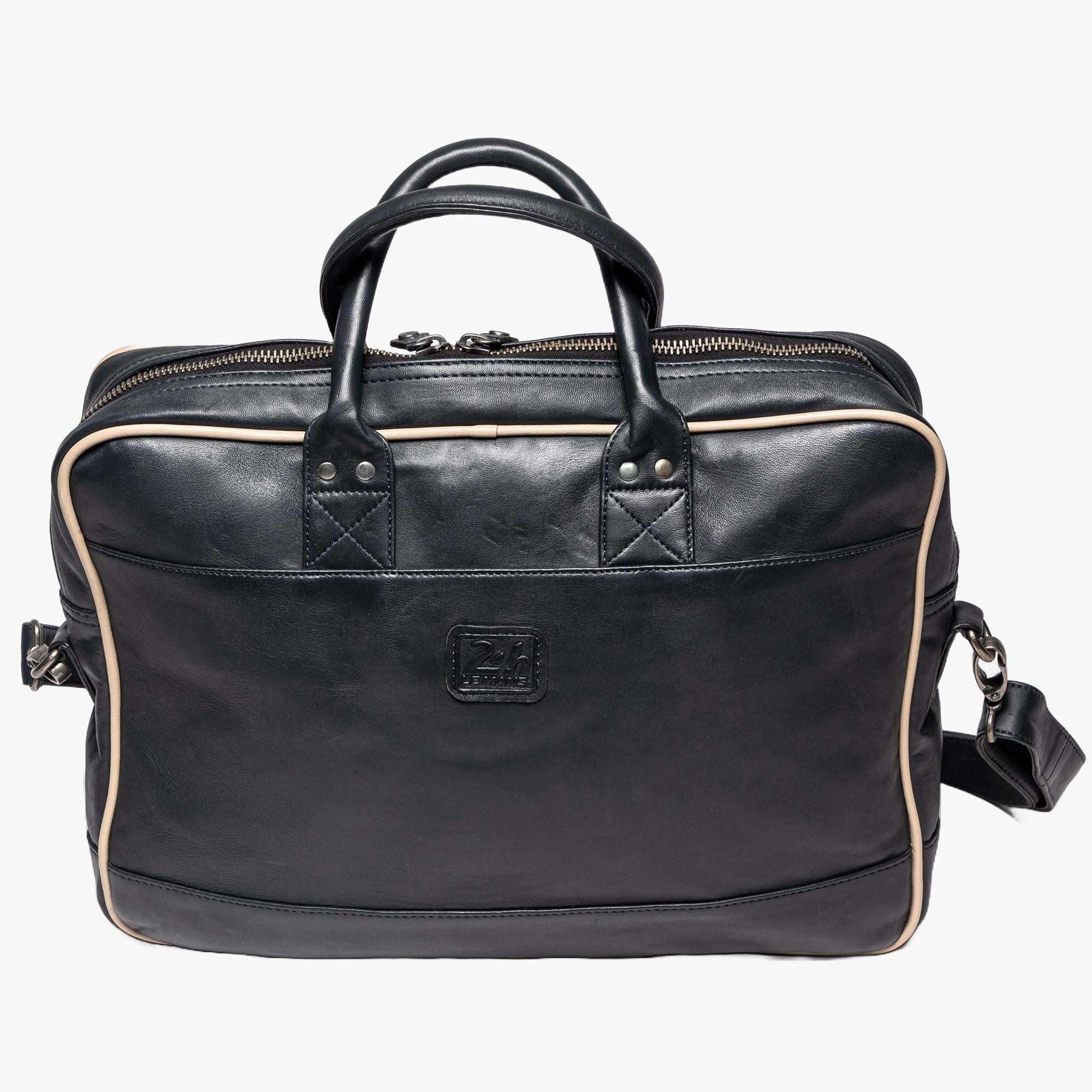 Sacoche en Cuir Carson 24H Le Mans Couleur BLEU