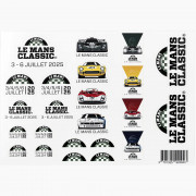 Planche De Stickers - Le Mans Classic