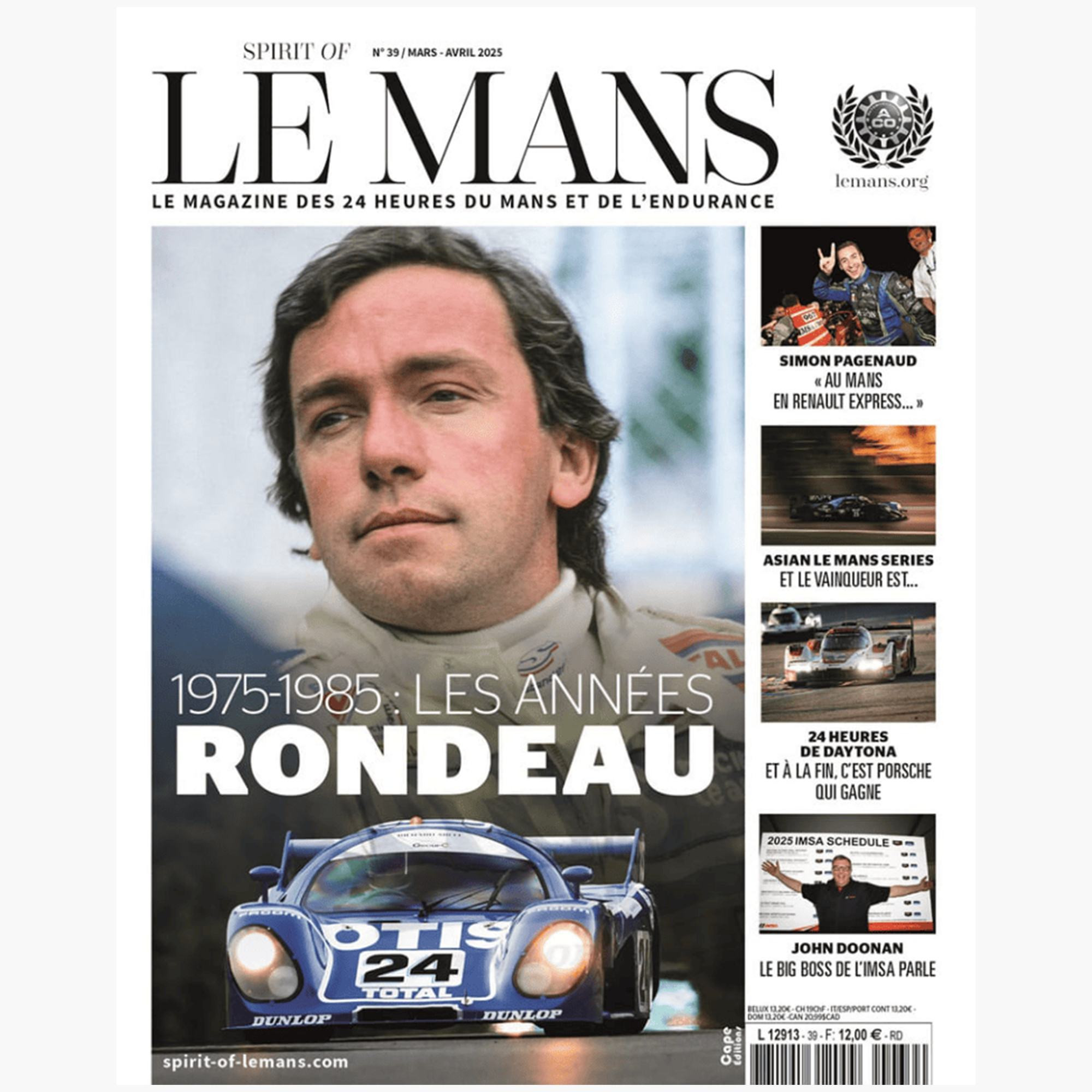 "Spirit Of Le Mans" magazine N°39 Boutique Officielle 24H du Mans