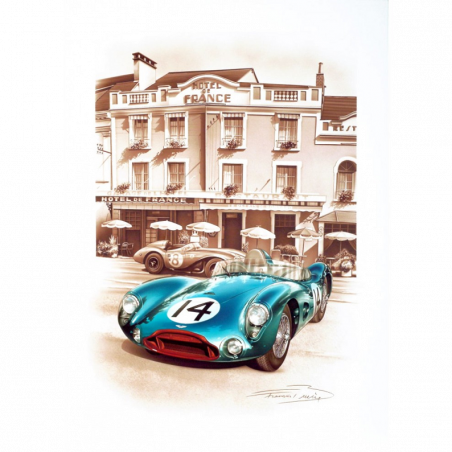 Carte Postale Aston 1956