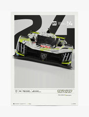 Peugeot 9x8 2024 Poster - 24H Le Mans
