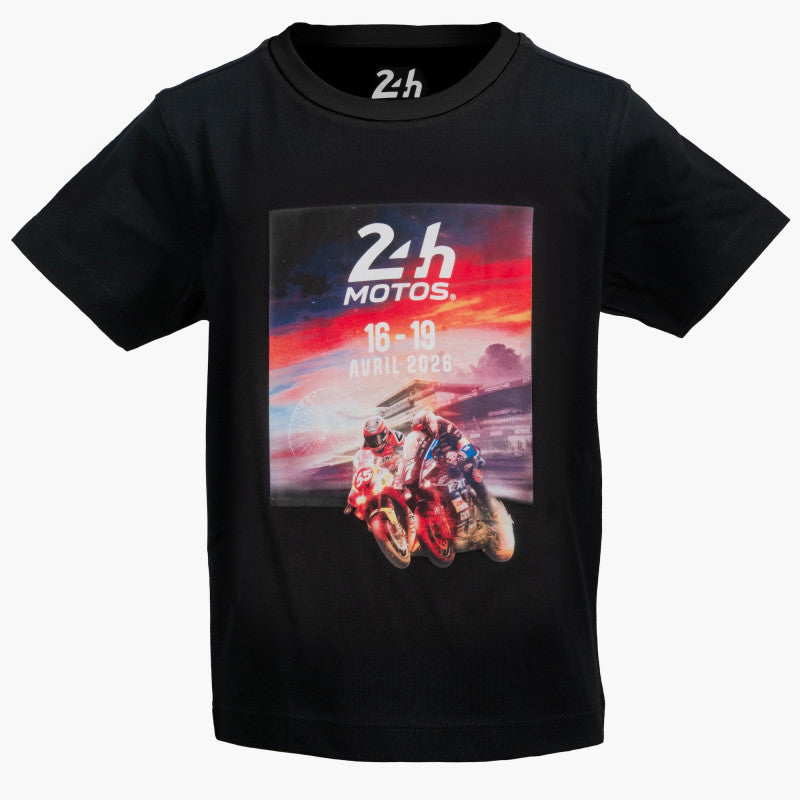 T-shirt Affiche Enfant 2026 - 24h Motos