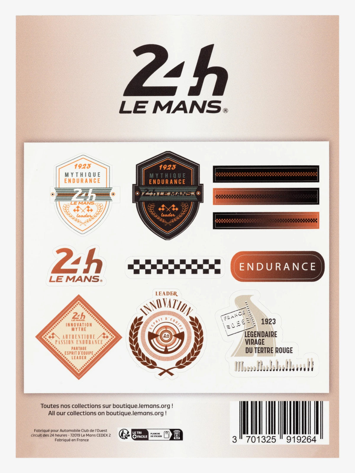 Planche Stickers Vintage - 24H Le Mans