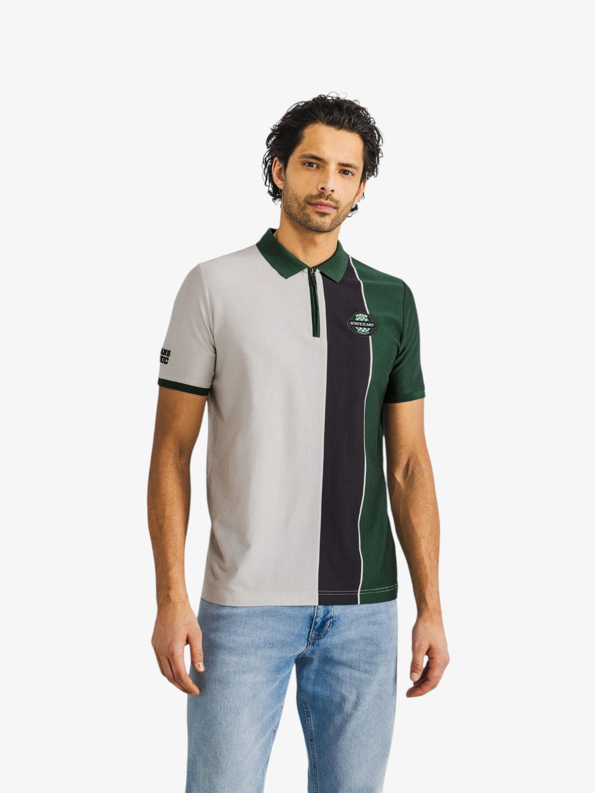 Men's Tricolour Polo Shirt - State of Art X Le Mans Classic