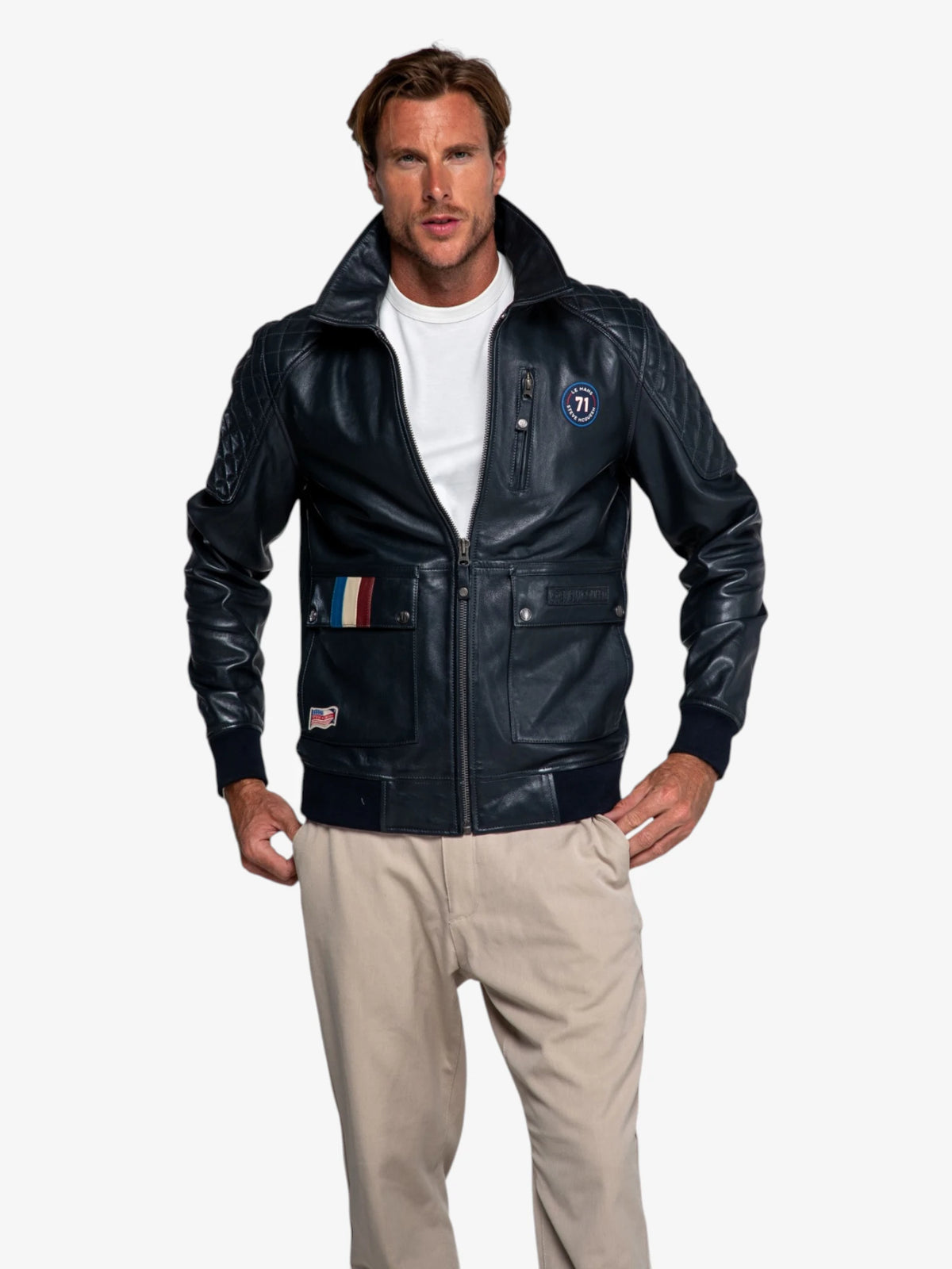 Terrence Leather Jacket - Steve McQueen x Le Mans