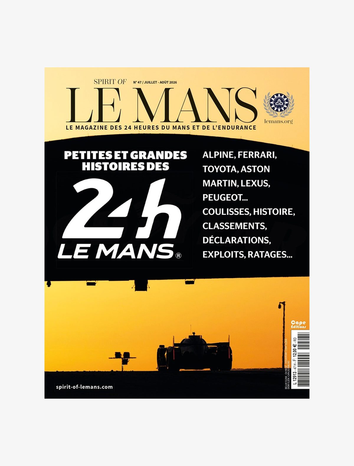 Magazine "Spirit Of Le Mans" N°47 - Juillet/Aout 2026