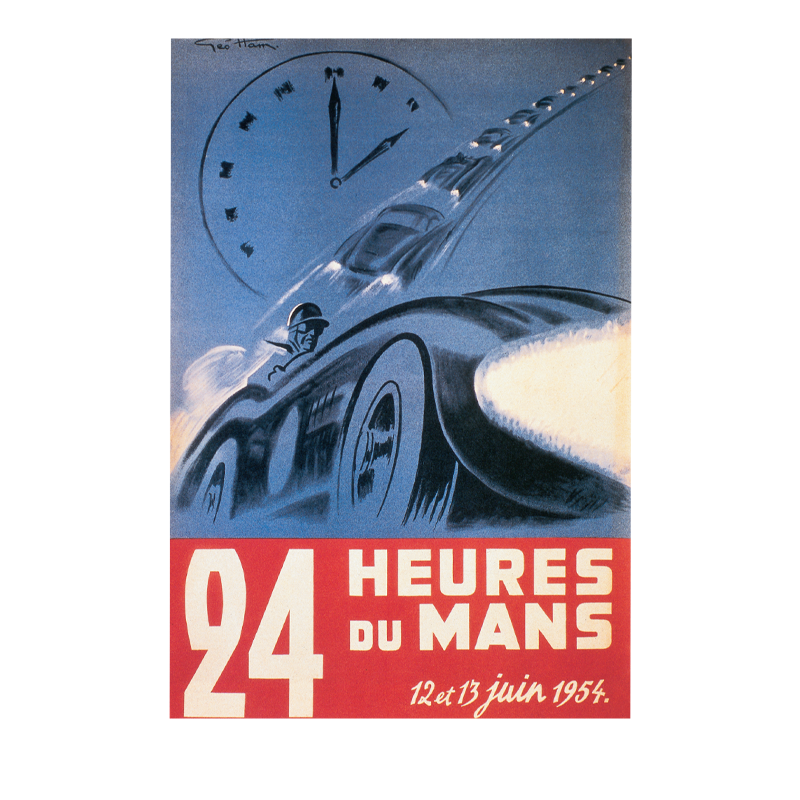 Carte Post Aff 24h 1954