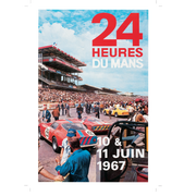 Carte Post Aff 24h 1967